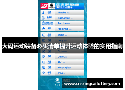 大码运动装备必买清单提升运动体验的实用指南